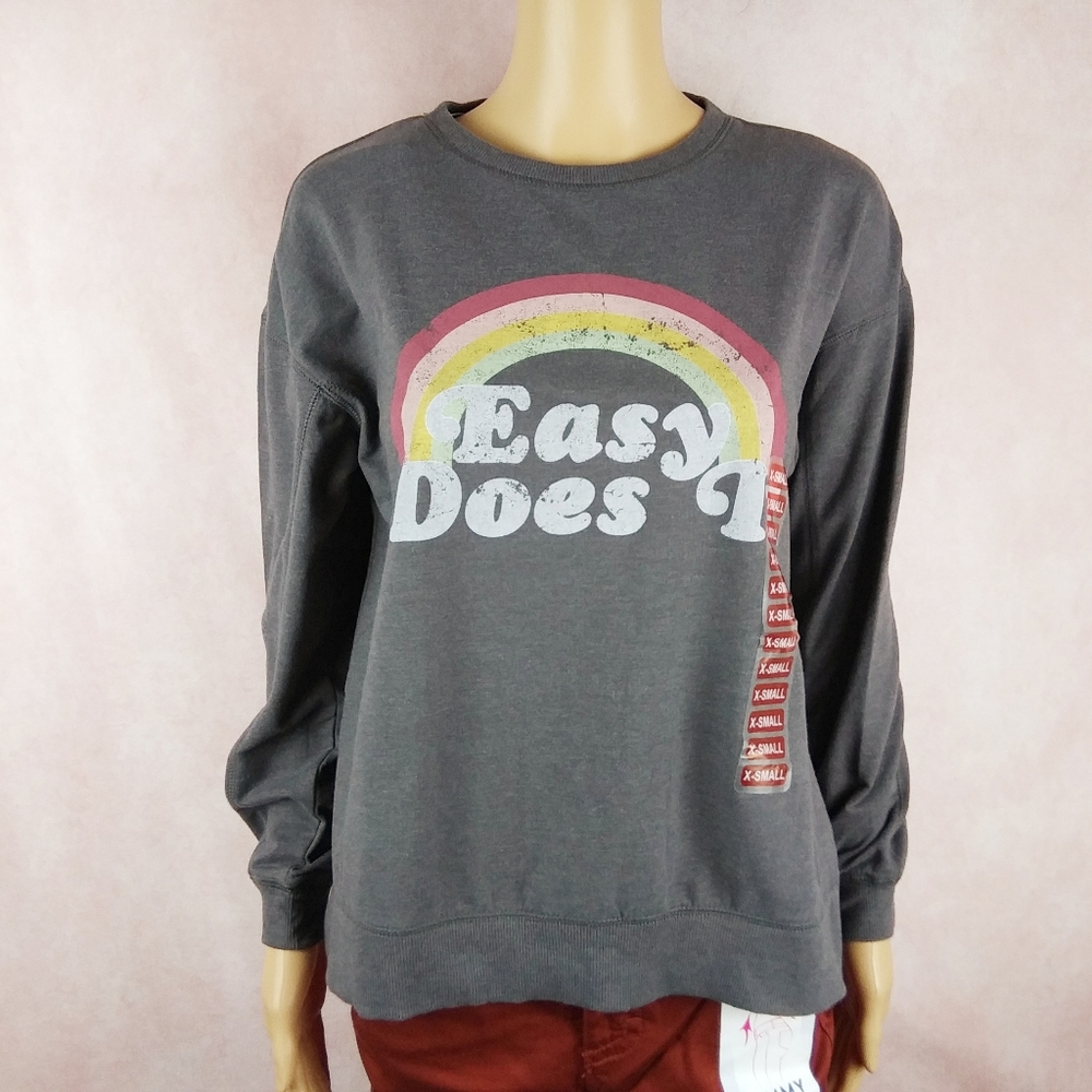 WILDFOX Easy Does It Sommers Charcoal Sweatshirt – Women's Size XSmall